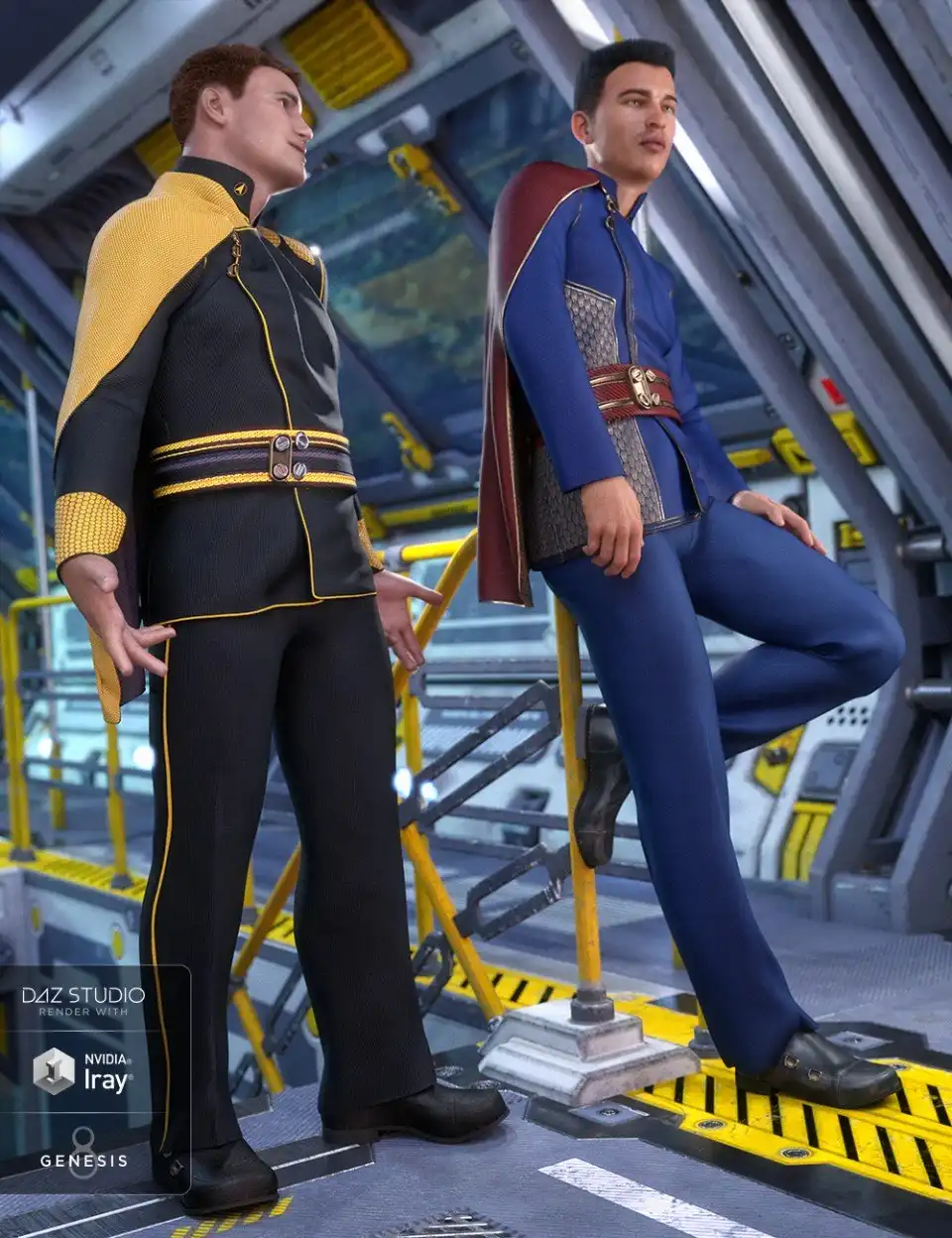 dForce Fleet Commander Outfit Textures_DAZ3DDL