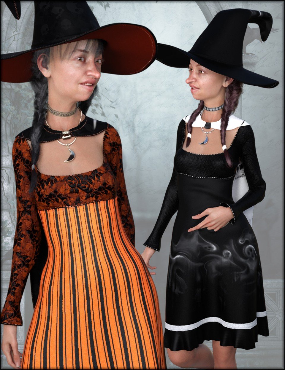 dForce Sorceress Outfit Textures_DAZ3D下载站