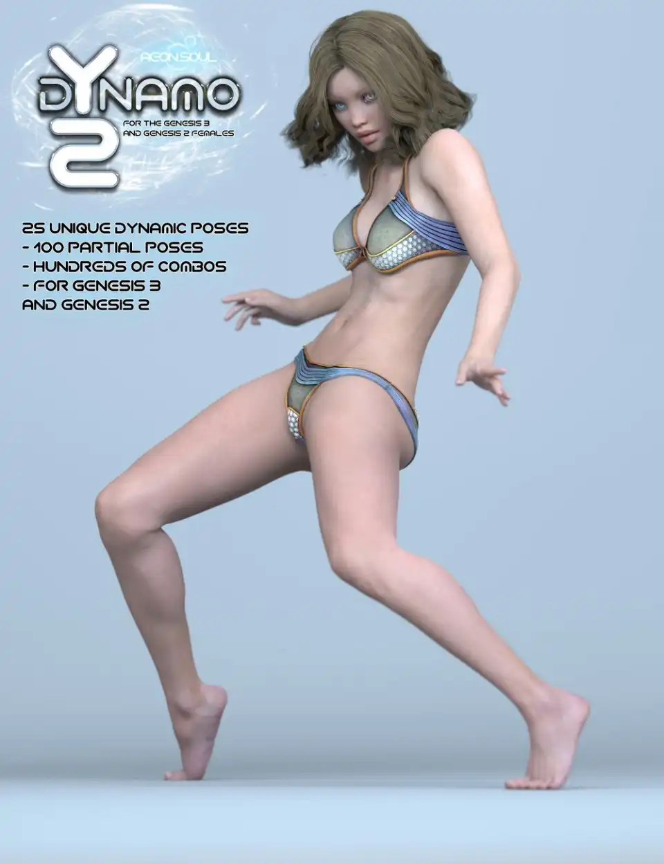dYnamo 2 Poses for Genesis 3 and 2 Female(s)_DAZ3D下载站
