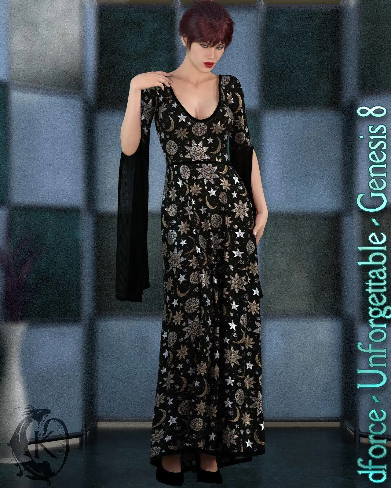 dForce – Unforgettable – Genesis 8_DAZ3D下载站