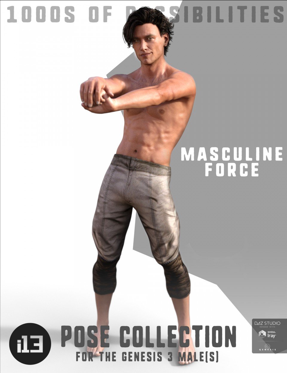 i13 Masculine Force for the Genesis 3 Male(s)_DAZ3D下载站