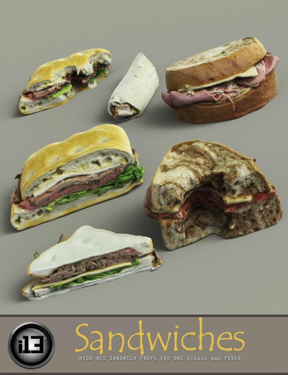i13 Sandwiches_DAZ3D下载站