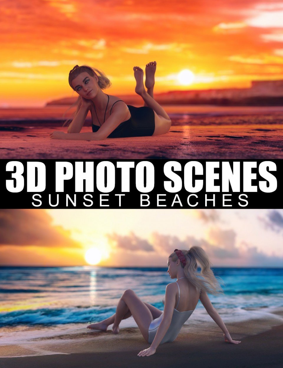 3D Photo Scenes – Sunset Beaches_DAZ3DDL
