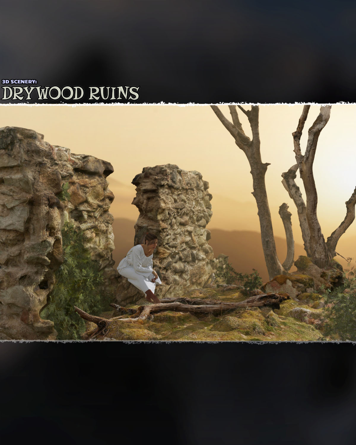 3D Scenery: Drywood Ruins_DAZ3D下载站