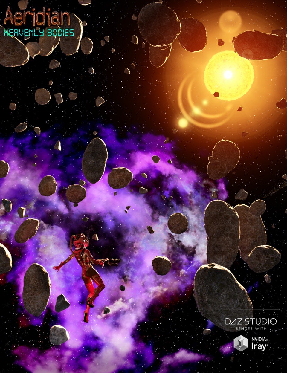 Aeridian Heavenly Bodies, Planets and Asteroids_DAZ3D下载站