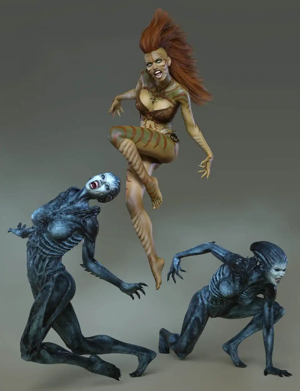 Alien Poses and Expressions Genesis 8 Female(s)_DAZ3D下载站