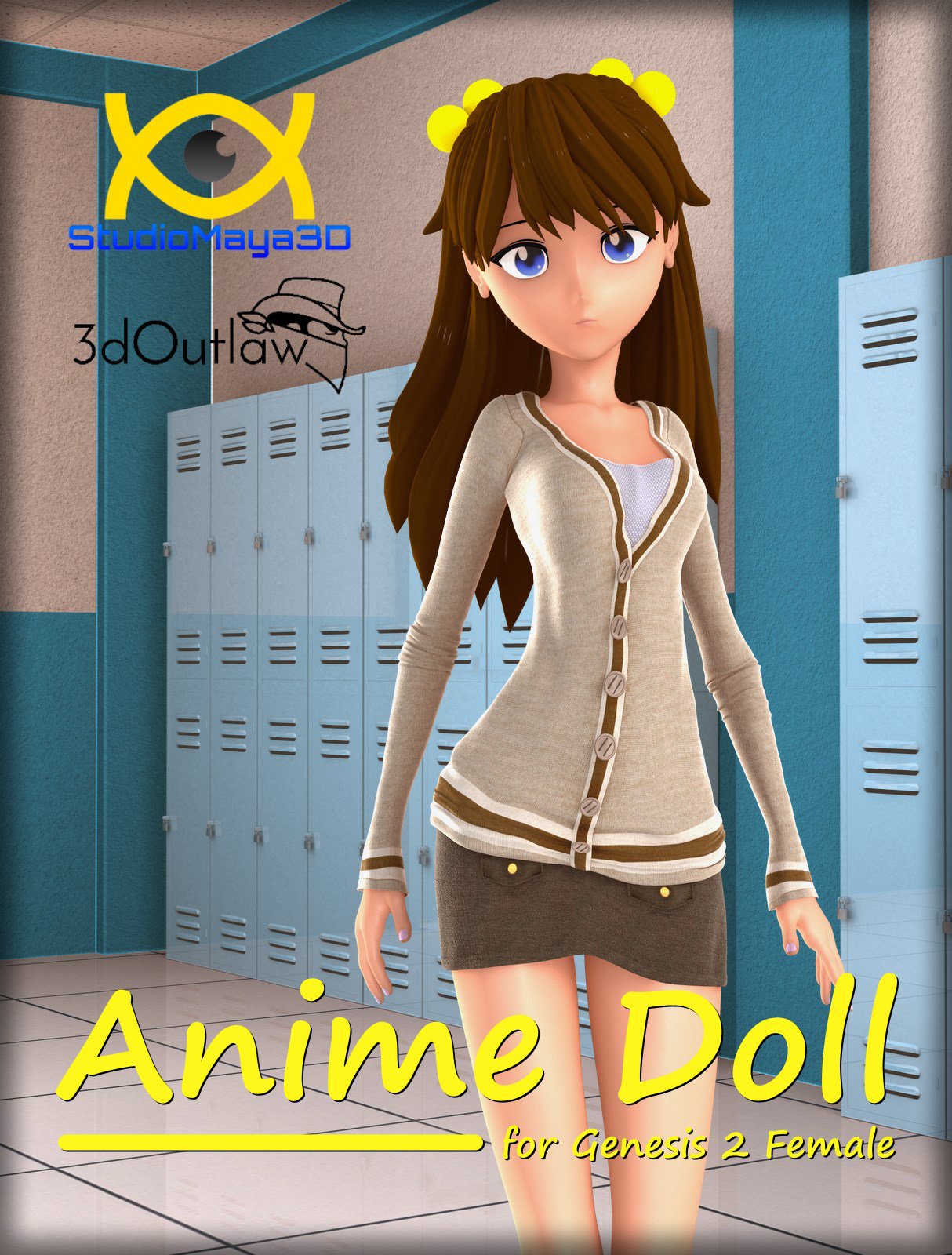 Anime Doll for Genesis 2 Female_DAZ3D下载站