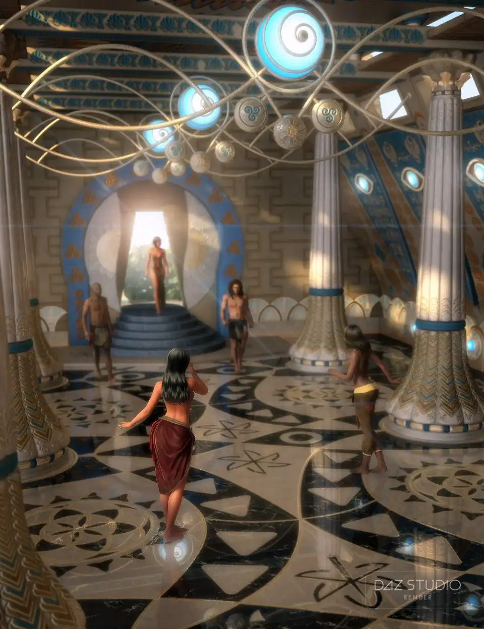Atlantida Temple & Atlantida Temple Props_DAZ3DDL