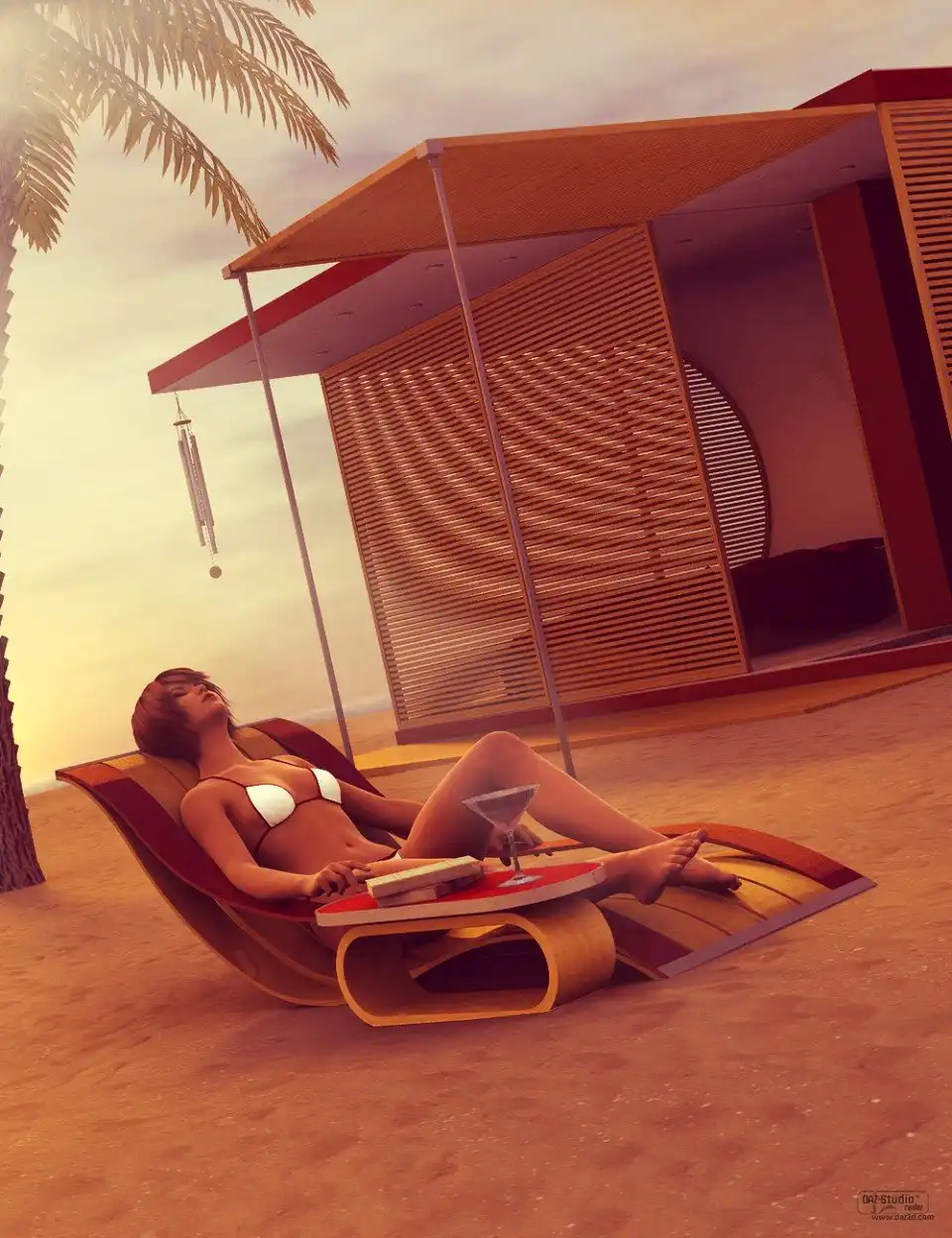 Beach Pod_DAZ3D下载站