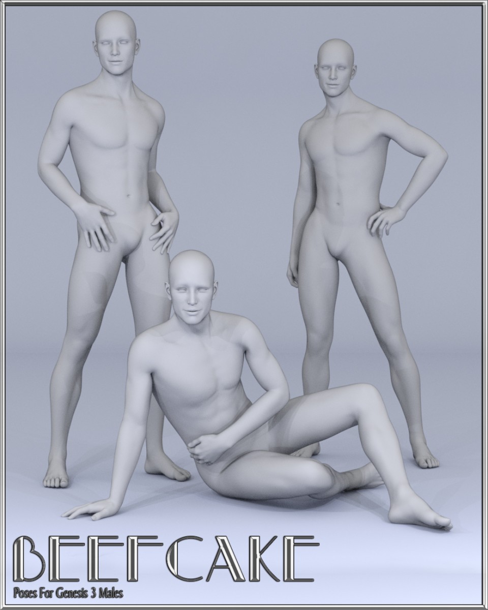 Beefcake Poses for Genesis 3 Male_DAZ3D下载站