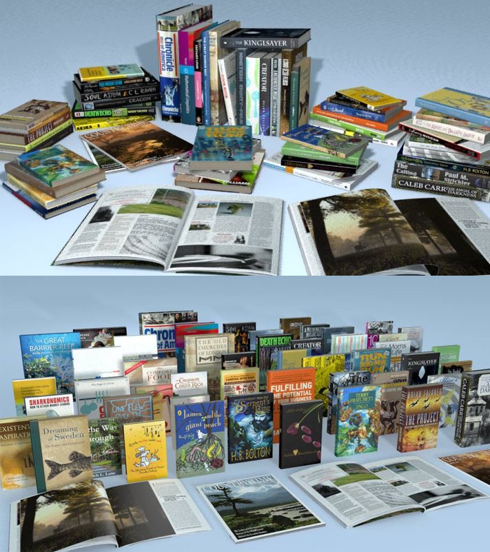 Books and Magazines_DAZ3D下载站