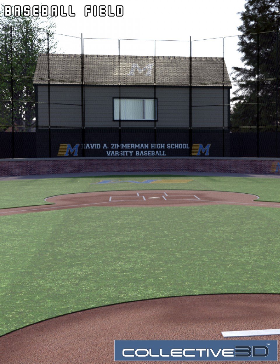 Collective3d Baseball Field_DAZ3D下载站