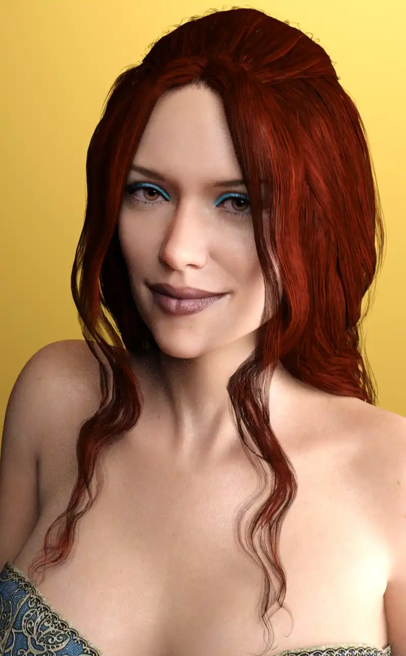 Dahlia Hair for Genesis 3 Female(s)_DAZ3D下载站