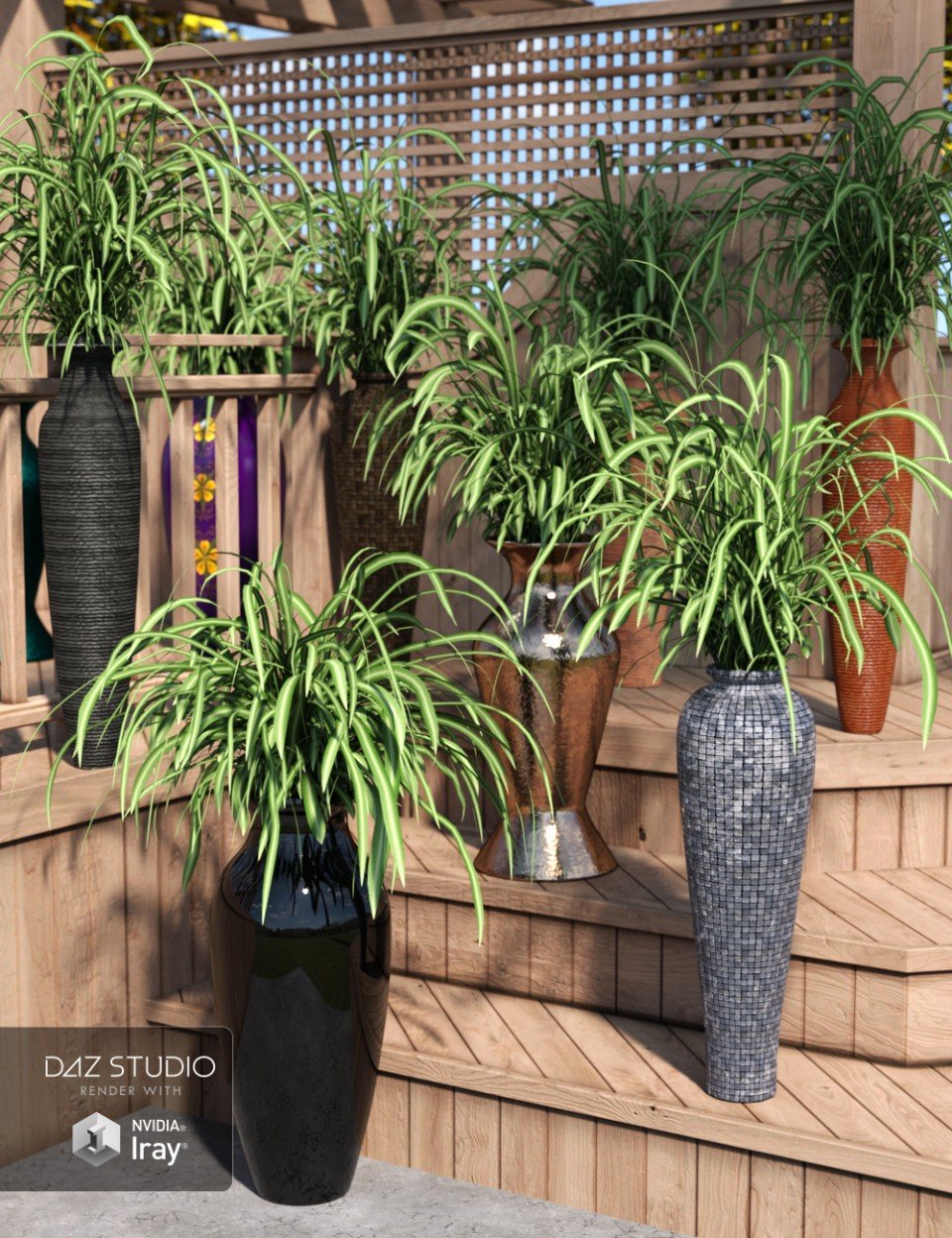 Decor Basics – Floor Vases_DAZ3D下载站