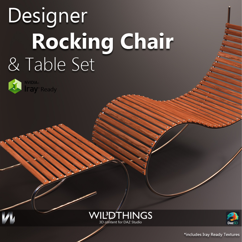 Designer Rocking Chair_DAZ3D下载站