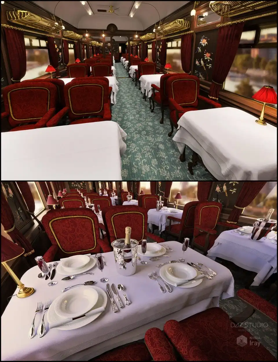 Dinner on the Orient Bundle_DAZ3DDL