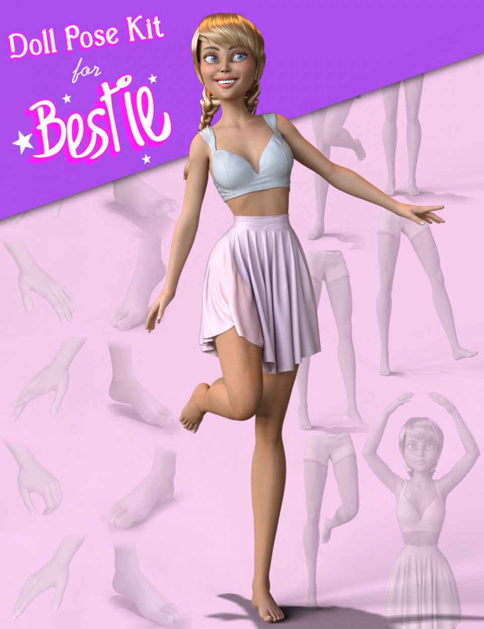 Doll Pose Kit for Bestie for The Girl 8_DAZ3D下载站