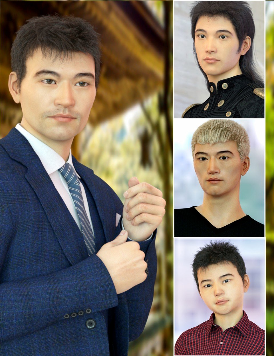 East Asian Men for Genesis 8 Male_DAZ3D下载站