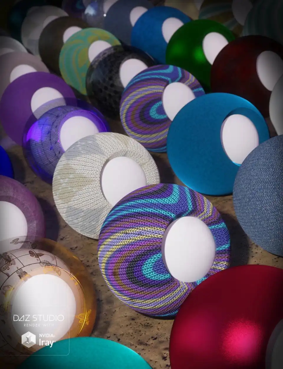 Elegant Fabric Iray Shaders_DAZ3D下载站