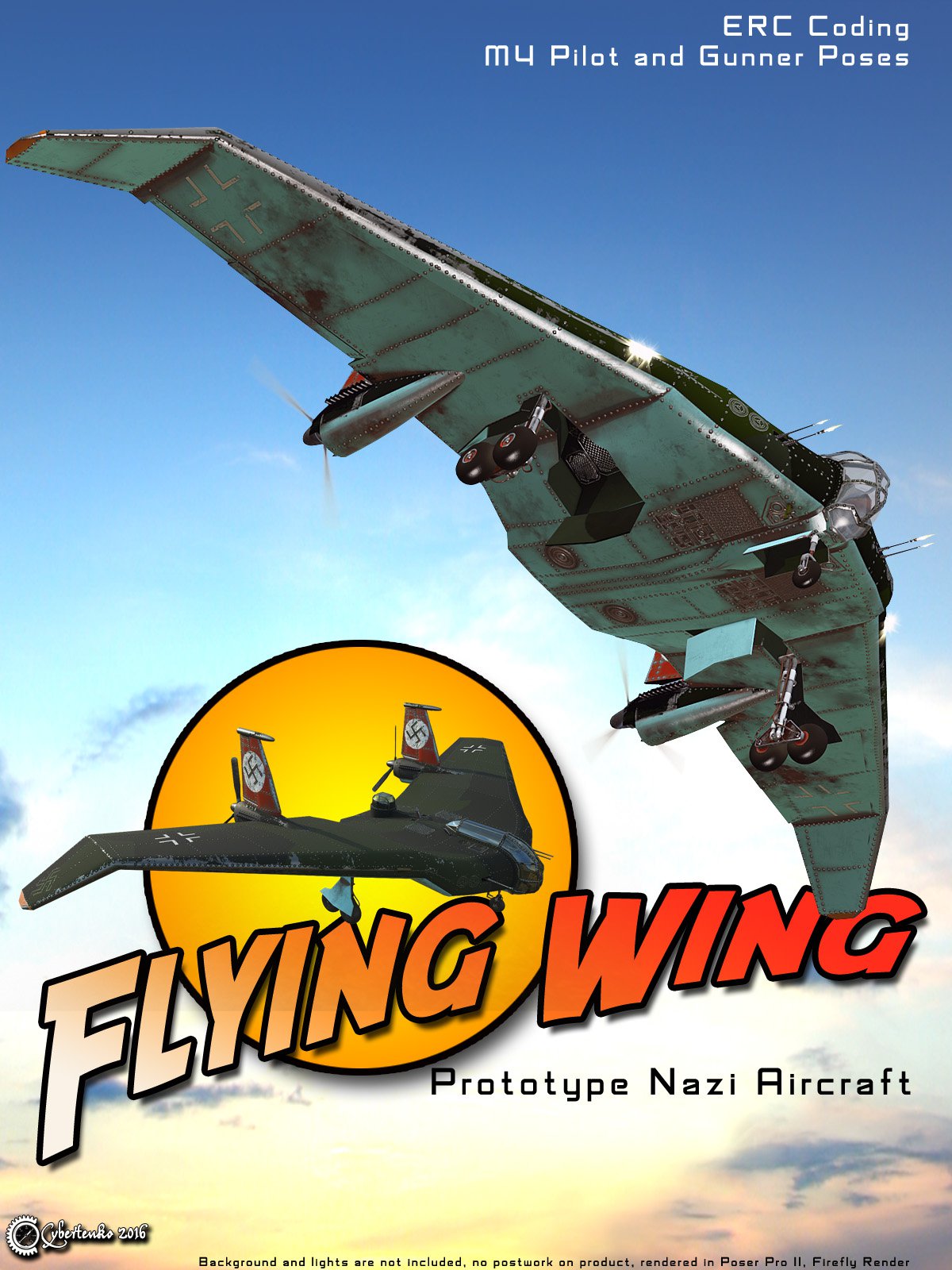 Flying Wing_DAZ3D下载站