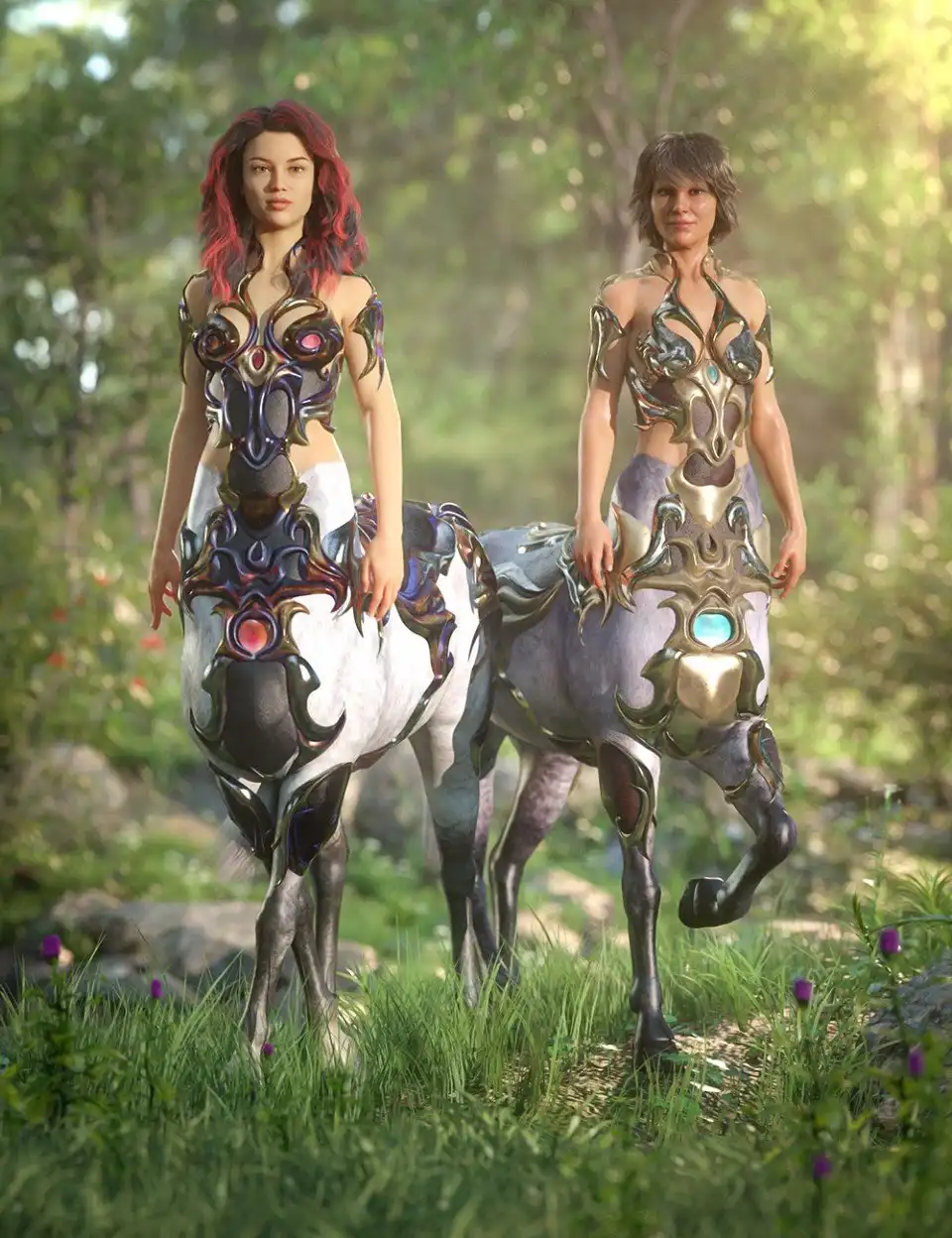 Forest Queen Outfit Textures_DAZ3D下载站