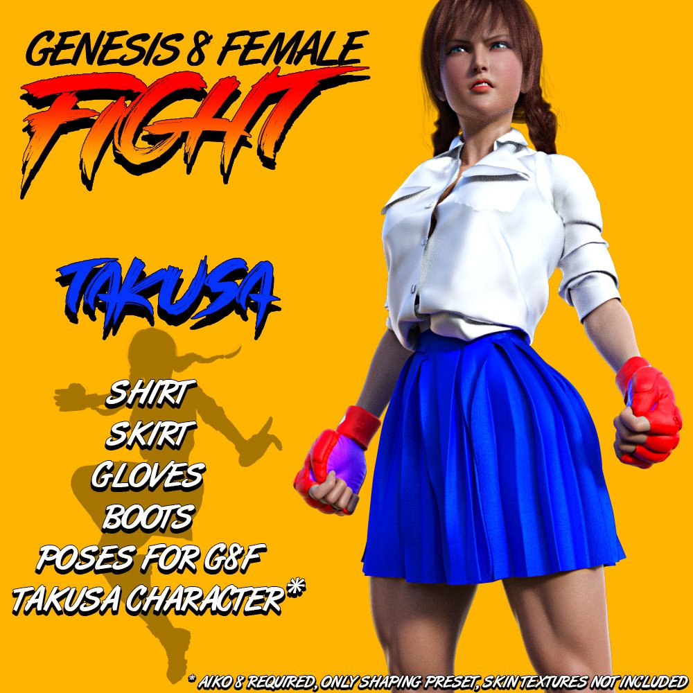 G8F Fight! TAKUSA_DAZ3D下载站