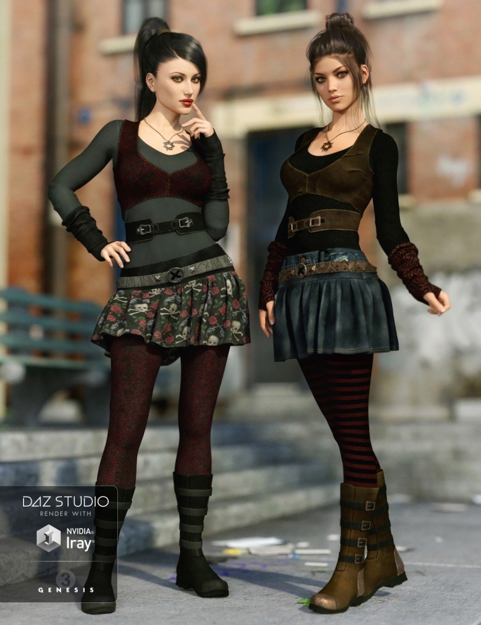 Gone Girl Outfit Textures_DAZ3D下载站