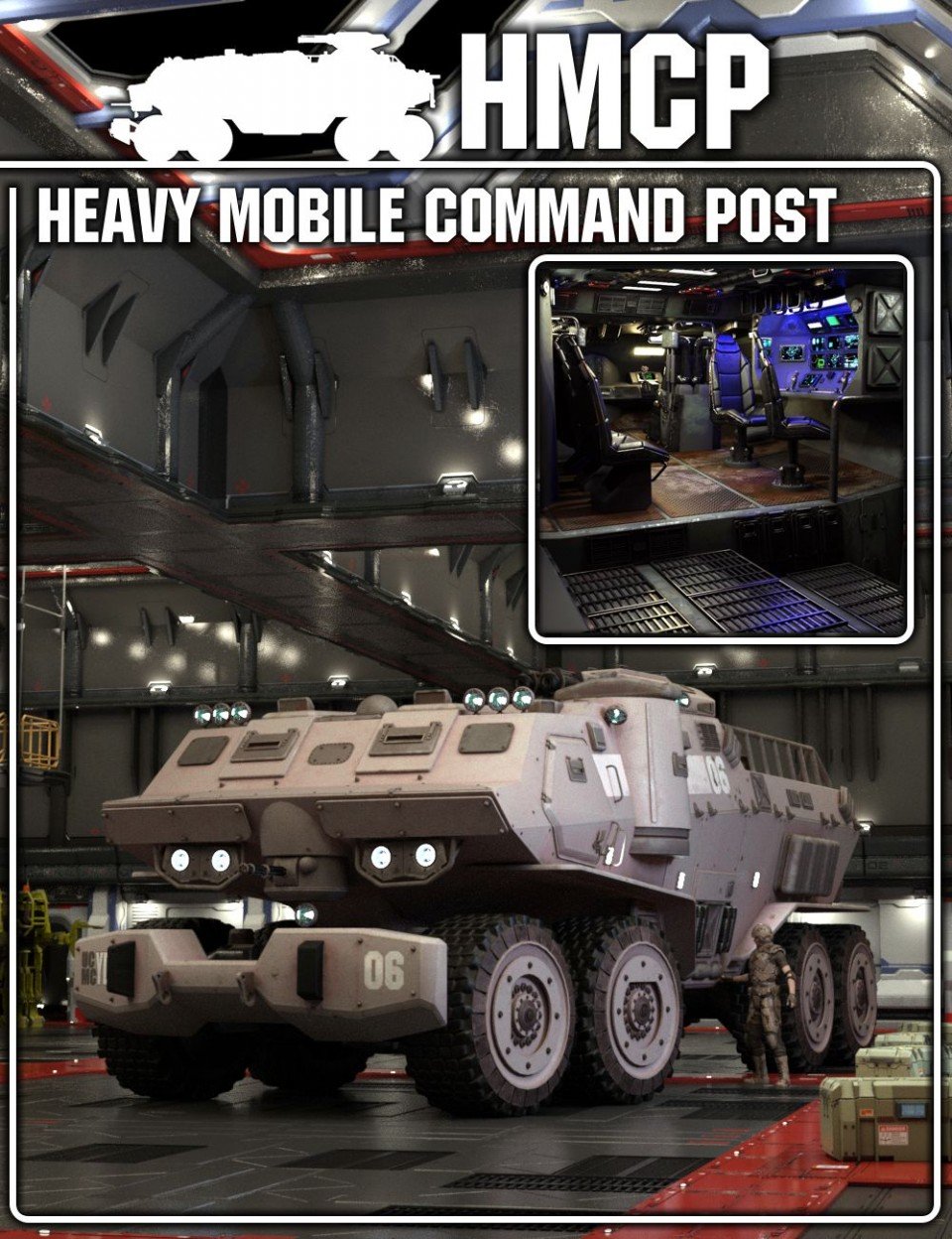 Heavy Mobile Command Post_DAZ3D下载站