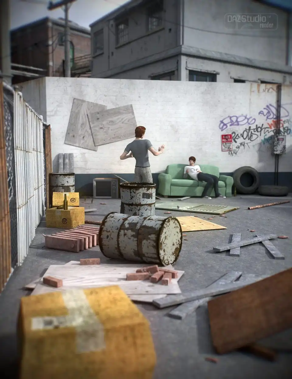 Junk Alley_DAZ3D下载站