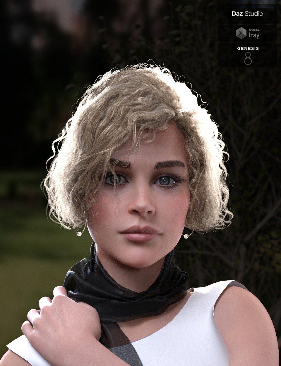KylieBob Hair for Genesis 8 Female(s)_DAZ3D下载站