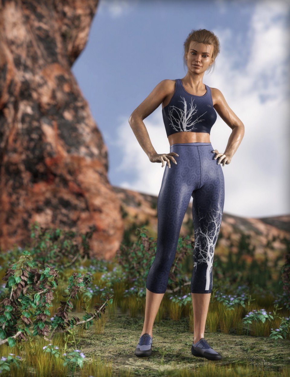MDCH Climbing and Athletic Outfit for Genesis 3 and 8 Female(s)_DAZ3D下载站