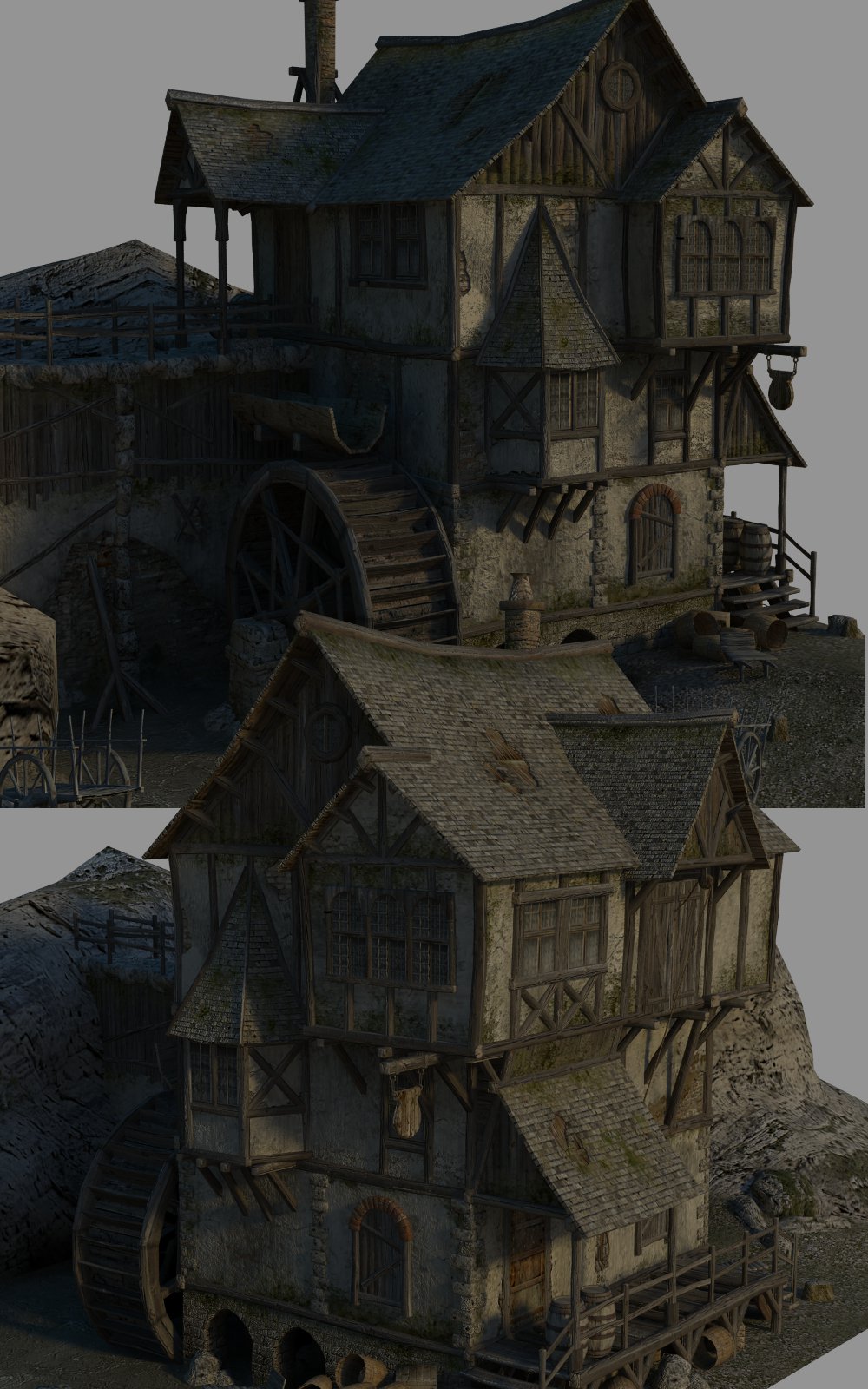 Medieval Watermill_DAZ3D下载站