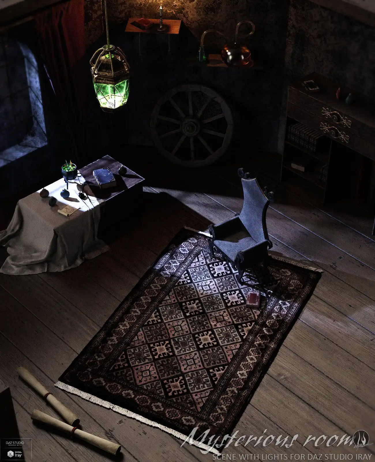 Mysterious Room Daz Studio_DAZ3DDL