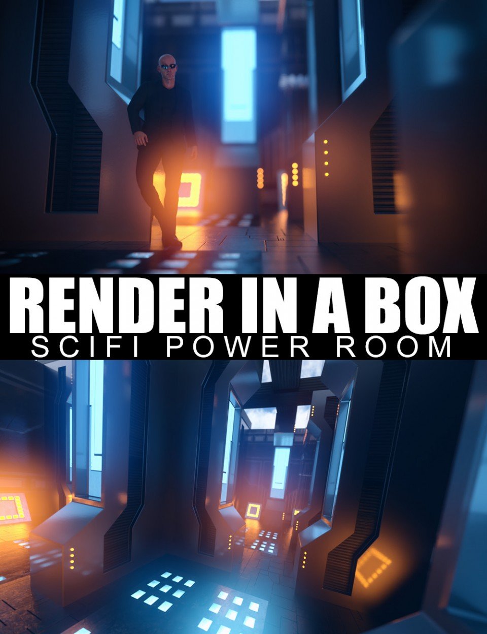 Render In A Box – Scifi Power Room_DAZ3D下载站