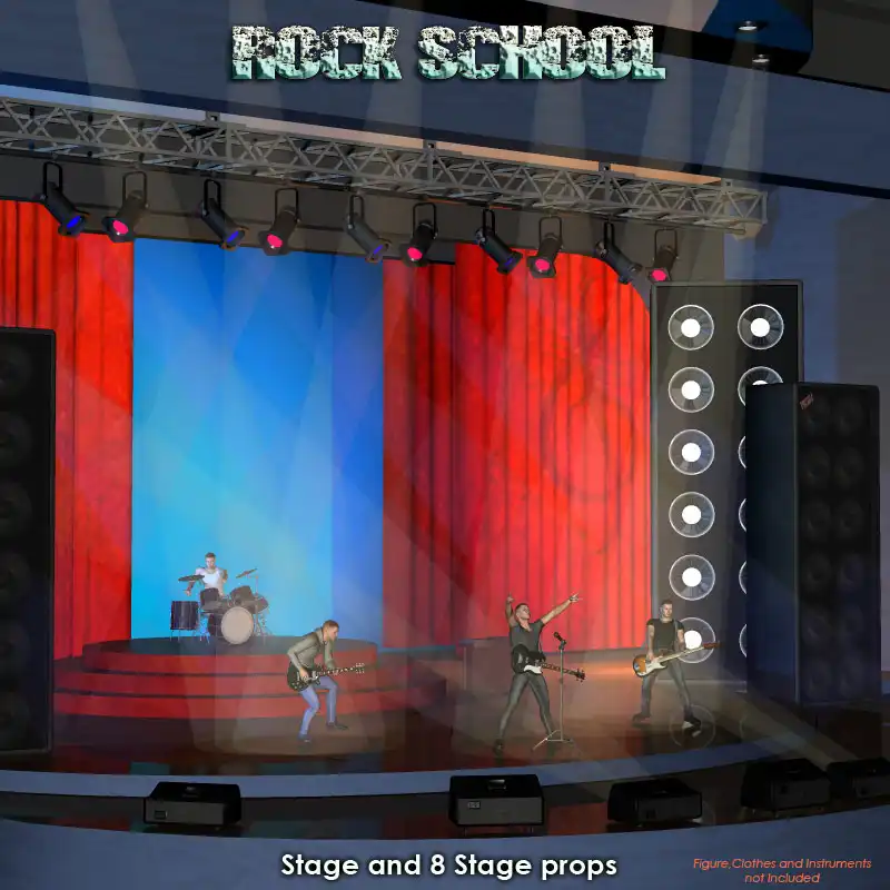 Rock School Stage_DAZ3DDL