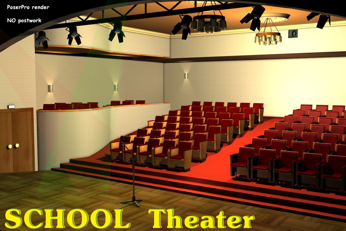 SCHOOL Theater_DAZ3D下载站
