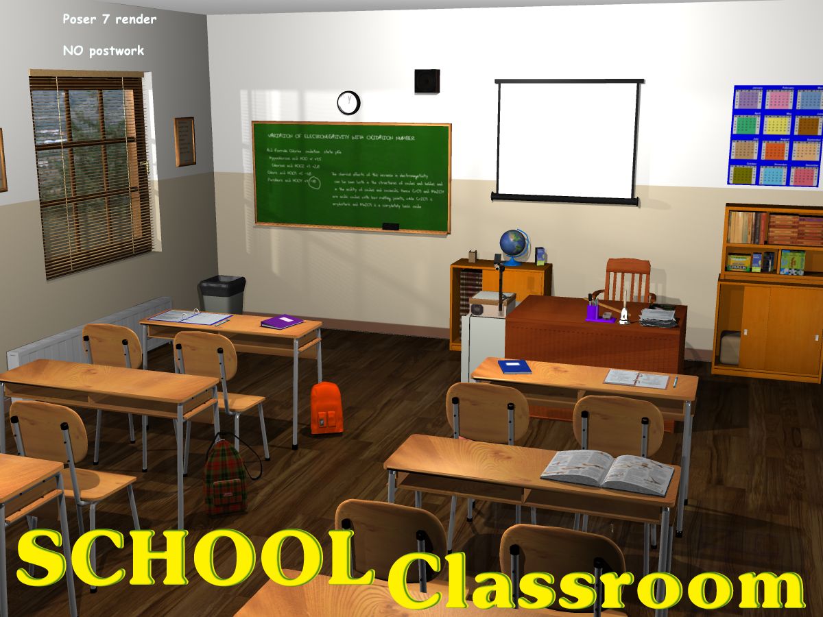 School Classroom_DAZ3DDL