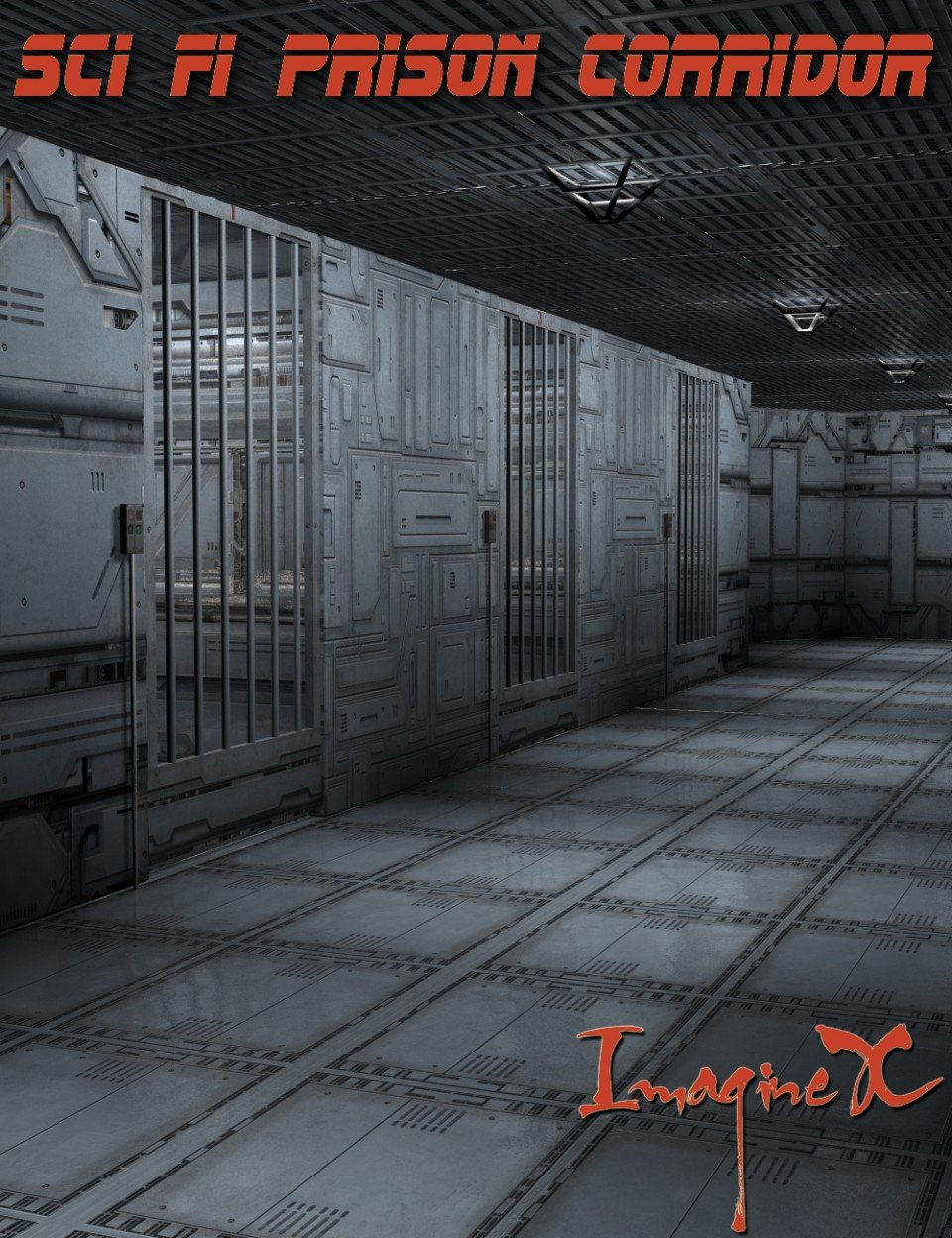 Sci Fi Prison Corridor_DAZ3D下载站