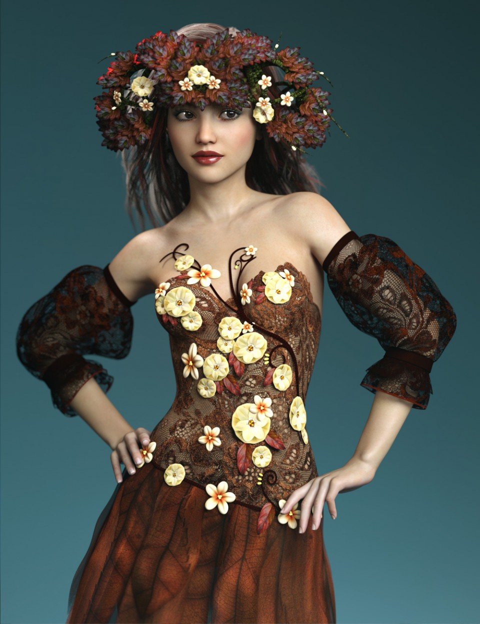 Seasons Outfit for Genesis 3 Female(s)_DAZ3D下载站