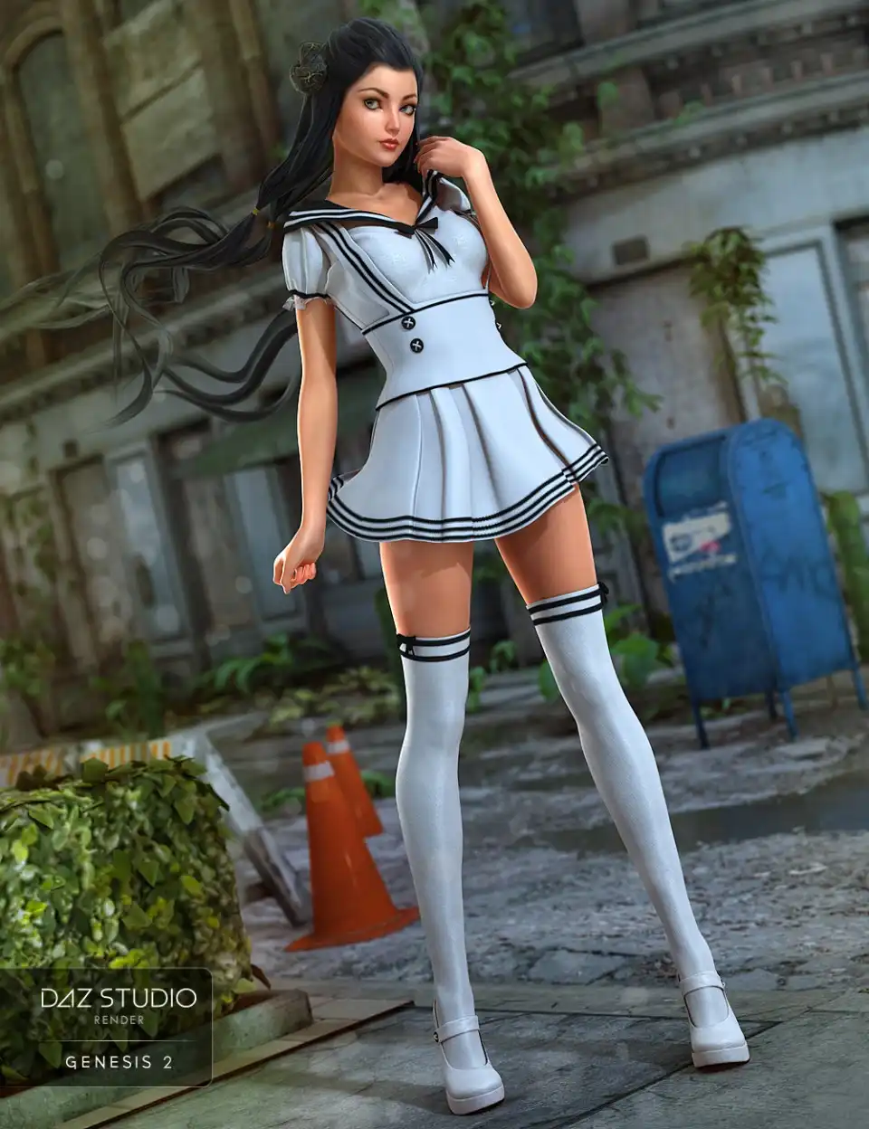 Seifuku for Genesis 2 Female(s) + Textures_DAZ3DDL