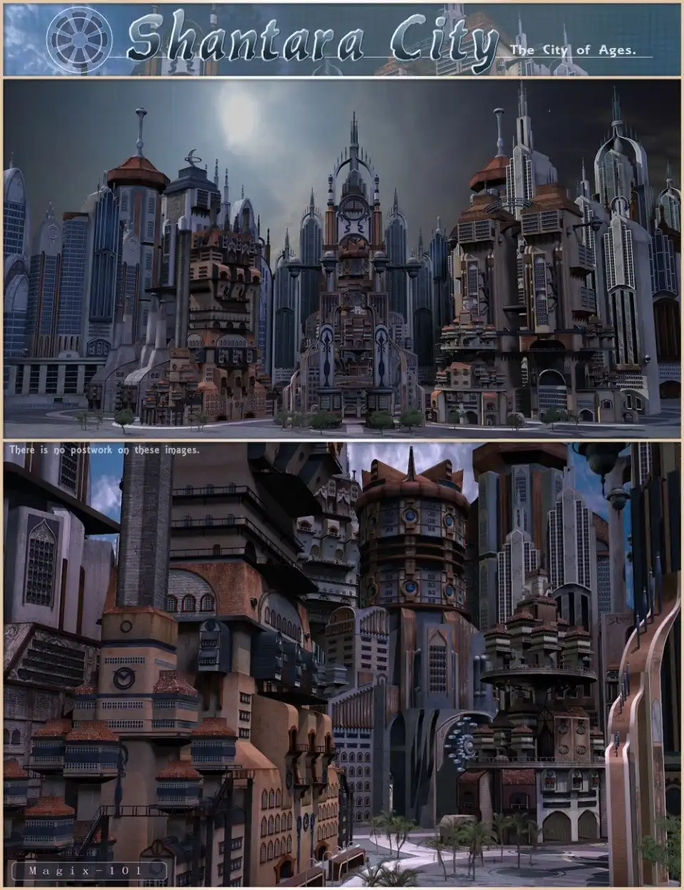 Shantara City & Shantara CityScapes Supreme Add-on_DAZ3DDL