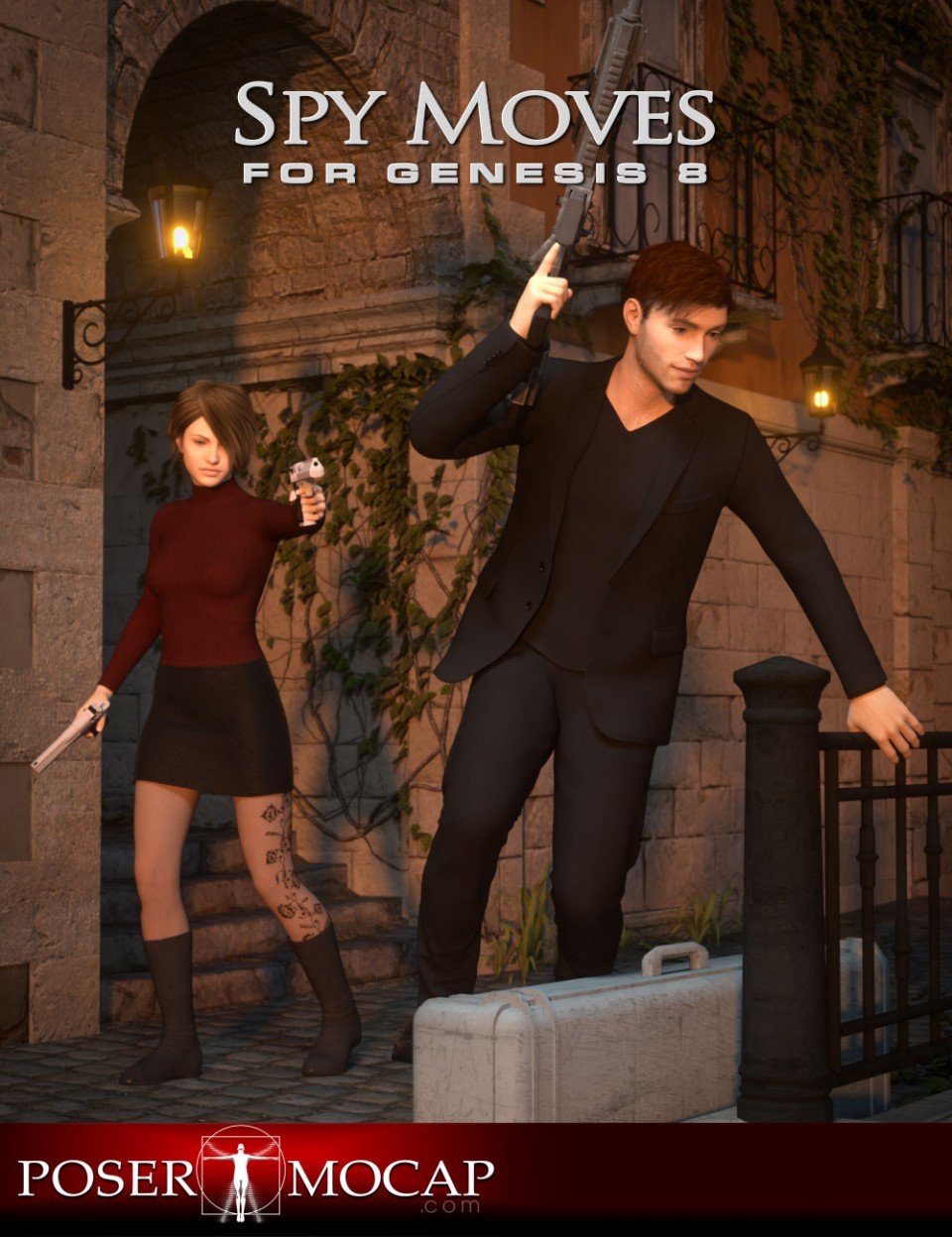 Spy Moves For Genesis 8_DAZ3D下载站