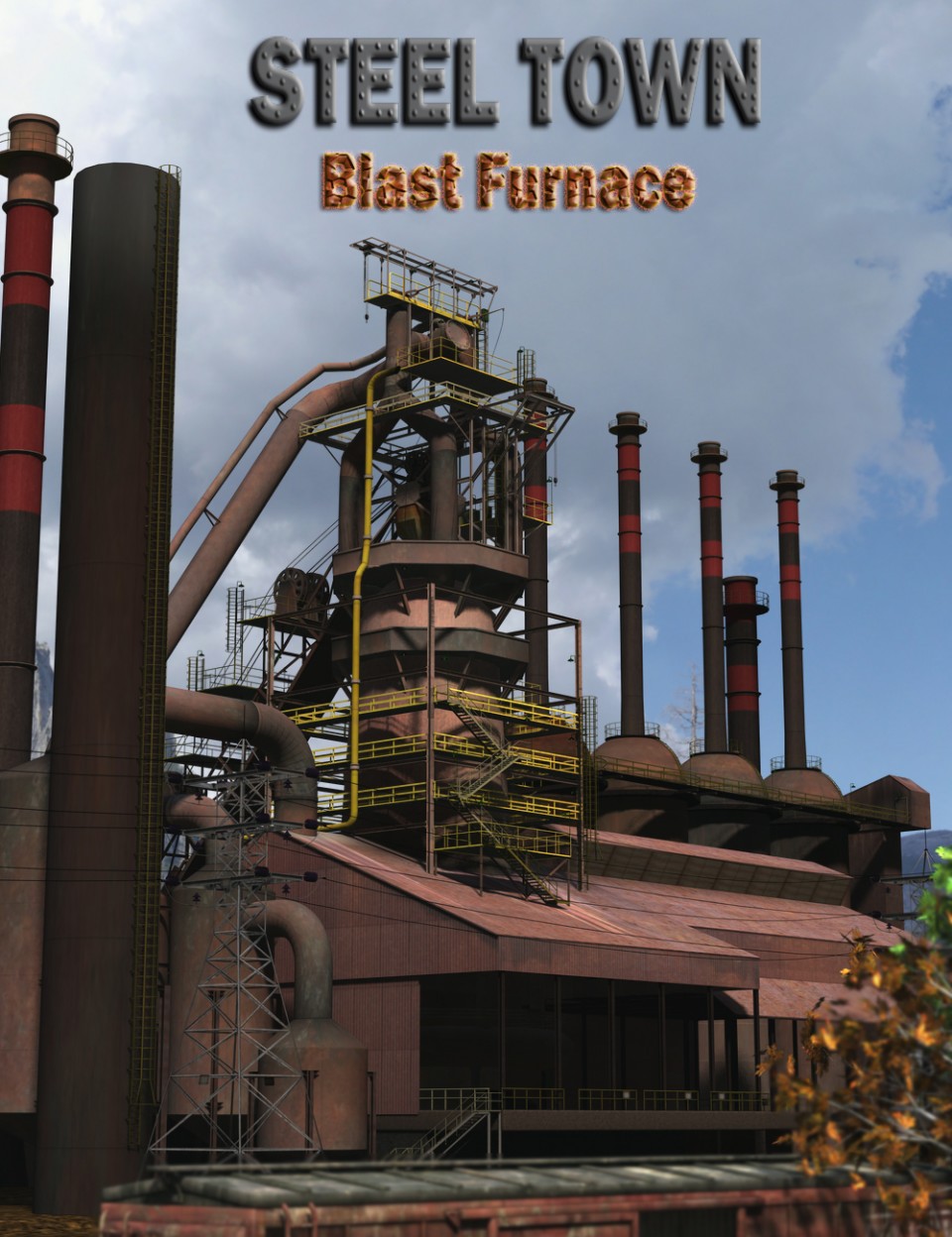 Steel Town Blast Furnace_DAZ3D下载站