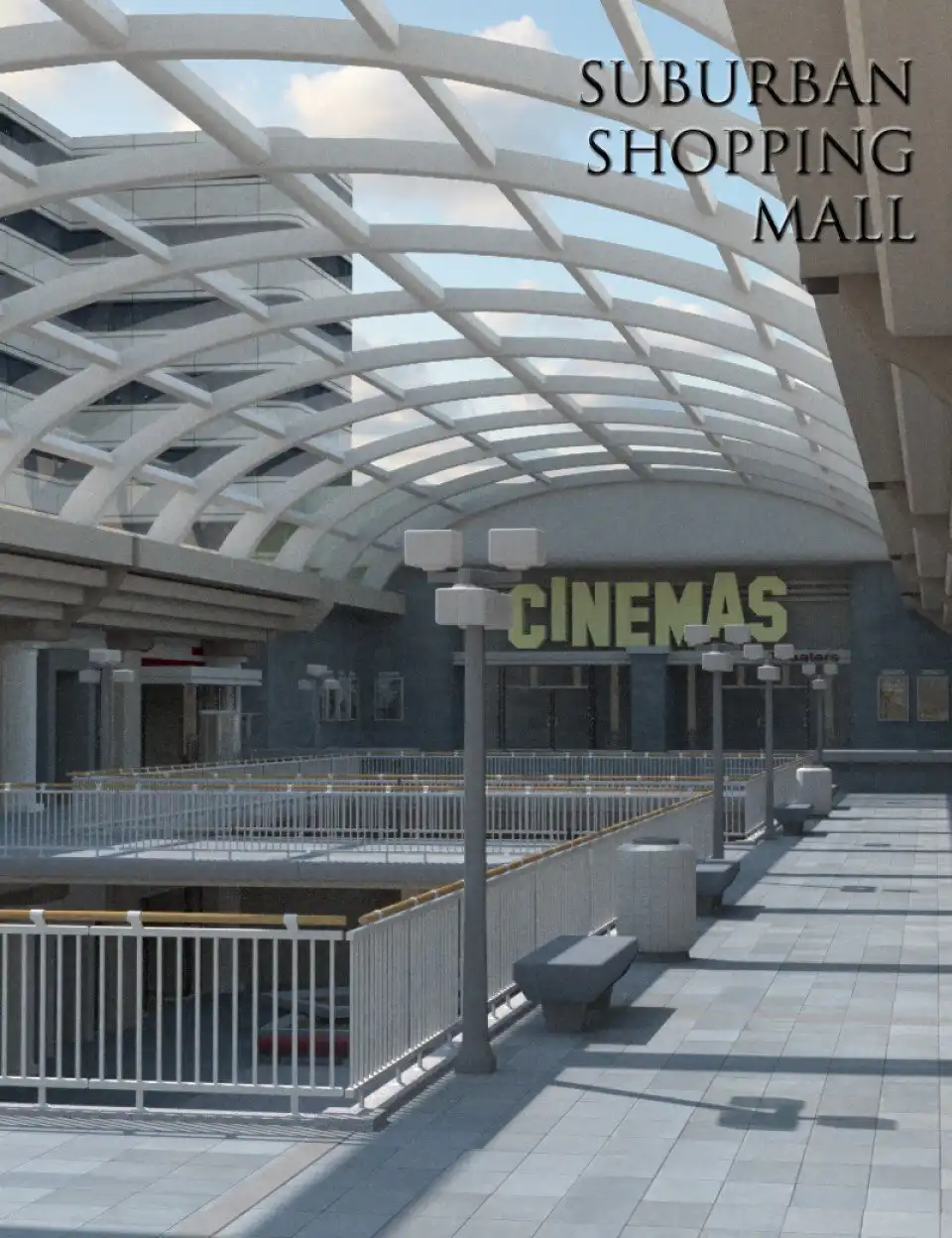 Suburban Shopping Mall_DAZ3D下载站