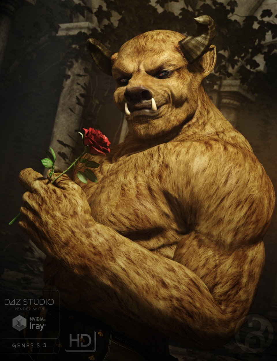 The Beast for Genesis 3 Male_DAZ3D下载站