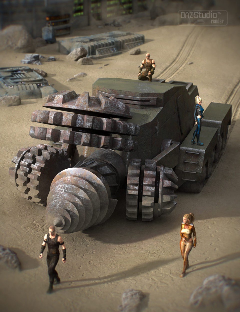 The Drill Tank_DAZ3D下载站