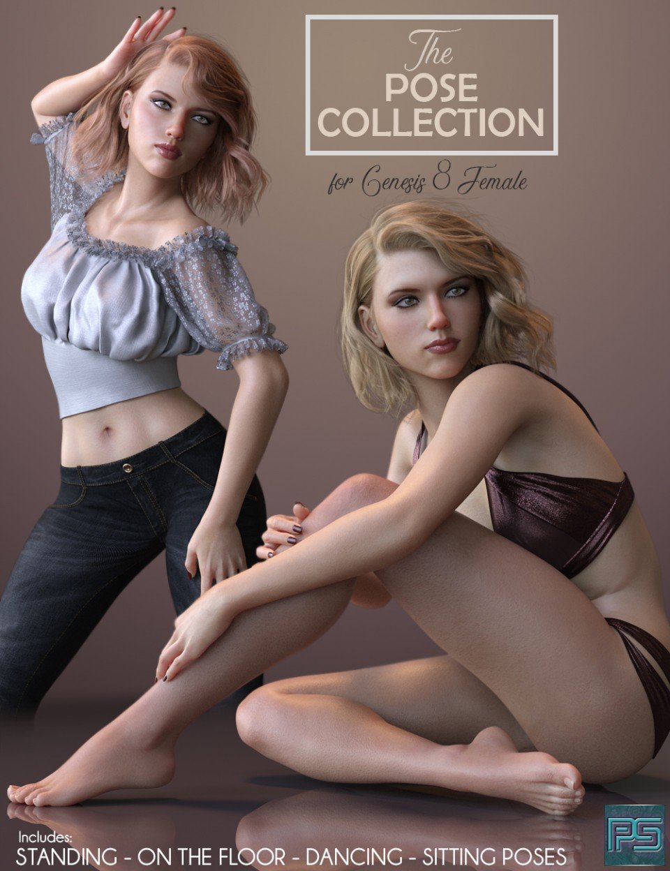 The Pose Collection for Genesis 8 Female_DAZ3D下载站