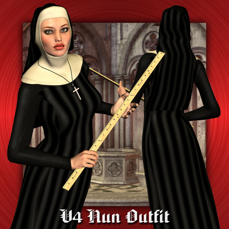 V4 Nun Outfit_DAZ3D下载站