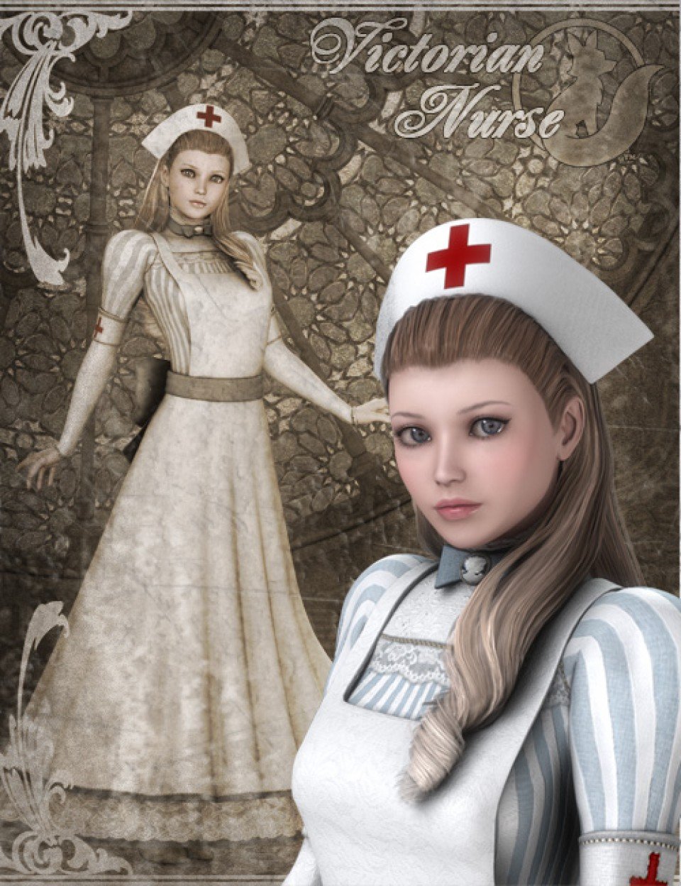 Victorian Nurse for V4_DAZ3D下载站