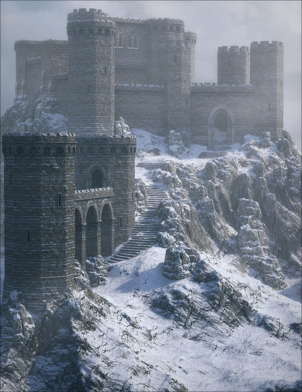 Winter Castle_DAZ3D下载站